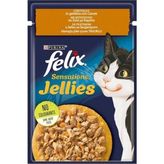 3 Adet Felix Sensations Tavuklu ve Havuçlu Yaş Kedi Maması 85 gr Premium Kalite