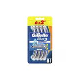 3 Adet Gillette Blue3 Tıraş Bıçağı 6+2 Comfort
