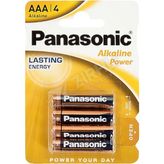 3 Adet Panasonic Alkaline Power 4'lü Ince Pil