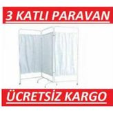 3 Katlı Paravan Metal Paravan KatlanabilenMuayene Masası