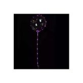 3 M Led Mor Renkli Şeffaf Balon Çubuklu Set