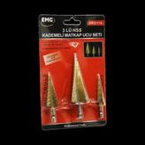 3 PARÇA HSS KADEMELİ MATKAP UCU SET (5468)