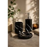 3 Parça Nero Line Black Banyo Seti