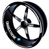 3 Parça Tasarımlı Reflektif Gri Jant Şeridi Sticker Çınar Extreme