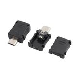 3 Pin Mikro USB Konnektör - 3 Pin Micro USB Konnektör - 10 Adet
