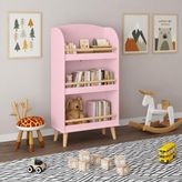 3 Raflı Kitaplık, Pembe