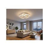 3 Renkli Kare Hol,antre,yatak Odası,çocuk Odası Için Beyaz Kasa Modern Led Avize