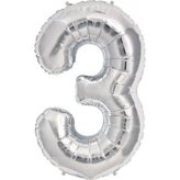 3 Yaş Gümüş Balon