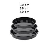 30-36-40 Cm 3 Adet Emaye Yuvarlak Fırın Tepsisi Seti