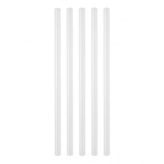 30 cm 11 mm Kalın Silikon Çubuğu 5'li Paket Şeffaf Sıcak Silikon Yapıştırıcı Çubuk Silikon Tabancası Uyumlu Güçlü Yapışma Hobi El Sanatları Ahşap Plastik Karton Kumaş İçin