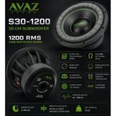 30 Cm 1200 Rms 2400 W Bas Subwoofer Avaz