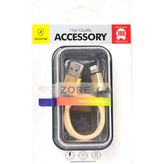 30 cm Halat Lightning USB Kablo - Gümüş