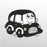 30 cm Tatlı Araba Folyo Sticker