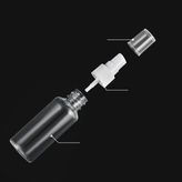 30 ml Şeffaf Sprey Şişesi Boş Pet Şişe Kozmetik Atomizer 2'li