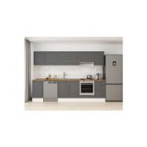 300X210 Cm Klasik Mebran Mutfak Dolabı Beyaz M-E90S45S45-1 Mebran | Antrasit - Suntalam