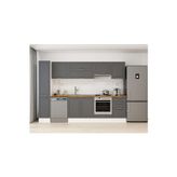 300X210 Cm Klasik Mebran Mutfak Dolabı Beyaz Mb-E90B40S50-1 Mebran | Antrasit - Suntalam