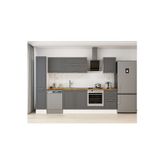 300X210 Cm Klasik Mebran Mutfak Dolabı Beyaz Mb-E90B40S50-2 Mebran | Antrasit - Suntalam