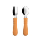 304 Çelik Turuncu Bebek Kaşık ve Çatal Set cin930tr