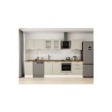 305X210 Cm Klasik Mebran Mutfak Dolabı Beyaz M-E80S45S60-3 Mebran | Kumtaşı - Suntalam