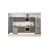 305X210 Cm Klasik Mebran Mutfak Dolabı Beyaz Mb-E80B45S60-2 Mebran | Antrasit - Suntalam