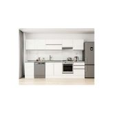 310X210 Cm High Gloss Mutfak Dolabı M-E80S50S60-1 High Gloss | Beyaz - Suntalam
