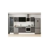 310X210 Cm High Gloss Mutfak Dolabı Mb-E90B50S50-3 High Gloss | Antrasit - Suntalam