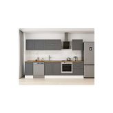 310X210 Cm Klasik Mebran Mutfak Dolabı Beyaz M-E90S40S60-2 Mebran | Antrasit - Suntalam