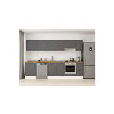 310X210 Cm Klasik Mebran Mutfak Dolabı Beyaz M-E90S60S40-1 Mebran | Antrasit - Suntalam