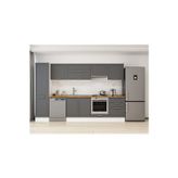 310X210 Cm Klasik Mebran Mutfak Dolabı Beyaz Mb-E80B50S60-1 Mebran | Antrasit - Suntalam