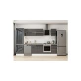 315X210 Cm High Gloss Mutfak Dolabı Mb-E90B60S45-2 High Gloss | Antrasit - Suntalam