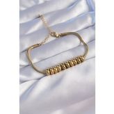 316L Çelik Gold Renk Oval Figürlü Bileklik