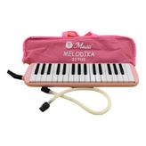 32 Tuş Melodika Çantalı Pastel Renk - Pembe