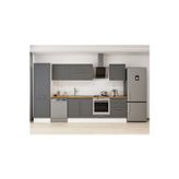 320X210 Cm Klasik Mebran Mutfak Dolabı Beyaz Mb-E80B60S60-2 Mebran | Antrasit - Suntalam
