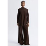 3267001 Mıssdalıda Bol Paça Basic Triko Pantolon