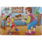 36 Parça Çocuk Puzzle + Boyama Pinokyo