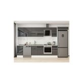 365X222 Cm High Gloss Mutfak Dolabı Mb-E80S45S40-2 High Gloss | Antrasit - Suntalam