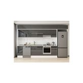 365X240 Cm High Gloss Mutfak Dolabı Mb-E80S40S45-1 High Gloss | Antrasit - Suntalam
