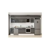 365X240 Cm High Gloss Mutfak Dolabı Mb-E80S40S45-2 High Gloss | Antrasit - Suntalam