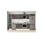 370X222 Cm High Gloss Mutfak Dolabı Mbb-E90B40S40-2 High Gloss | Antrasit - Suntalam