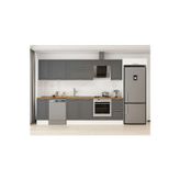 370X222 Cm Klasik Mebran Mutfak Dolabı Beyaz Mb-E90S40S40-2 Mebran | Antrasit - Suntalam