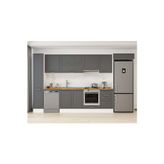 370X222 Cm Klasik Mebran Mutfak Dolabı Beyaz Mbb-E80B40S50-1 Mebran | Antrasit - Suntalam