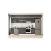 370X240 Cm High Gloss Mutfak Dolabı Mb-E80S40S50-1 High Gloss | Antrasit - Suntalam