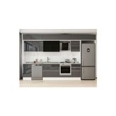 375X240 Cm High Gloss Mutfak Dolabı Mb-E80S45S50-3 High Gloss | Antrasit - Suntalam