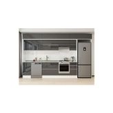 375X240 Cm High Gloss Mutfak Dolabı Mb-E90S45S40-1 High Gloss | Antrasit - Suntalam