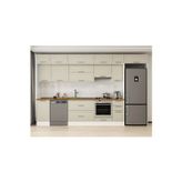 375X240 Cm Klasik Mebran Mutfak Dolabı Beyaz Mb-E90S45S40-1 Mebran | Kumtaşı - Suntalam