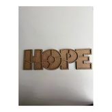 37X11cm Hope Figür Ham Ahşap