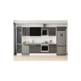380X222 Cm High Gloss Mutfak Dolabı Mbb-E80B40S60-3 High Gloss | Antrasit - Suntalam