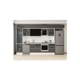 380X240 Cm High Gloss Mutfak Dolabı Mbb-E80B50S50-3 High Gloss | Antrasit - Suntalam