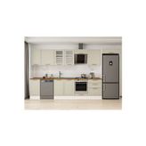 385X222 Cm Klasik Mebran Mutfak Dolabı Beyaz Mb-E80S45S60-3 Mebran | Kumtaşı - Suntalam