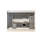 385X240 Cm Klasik Mebran Mutfak Dolabı Beyaz Mbb-E80B60S45-1 Mebran | Antrasit - Suntalam